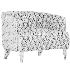 Magdelan brown tufted leather armchair - Thumbnail 1