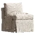 Fable Slipcover Dining Slipper Chair Beige - Thumbnail 3