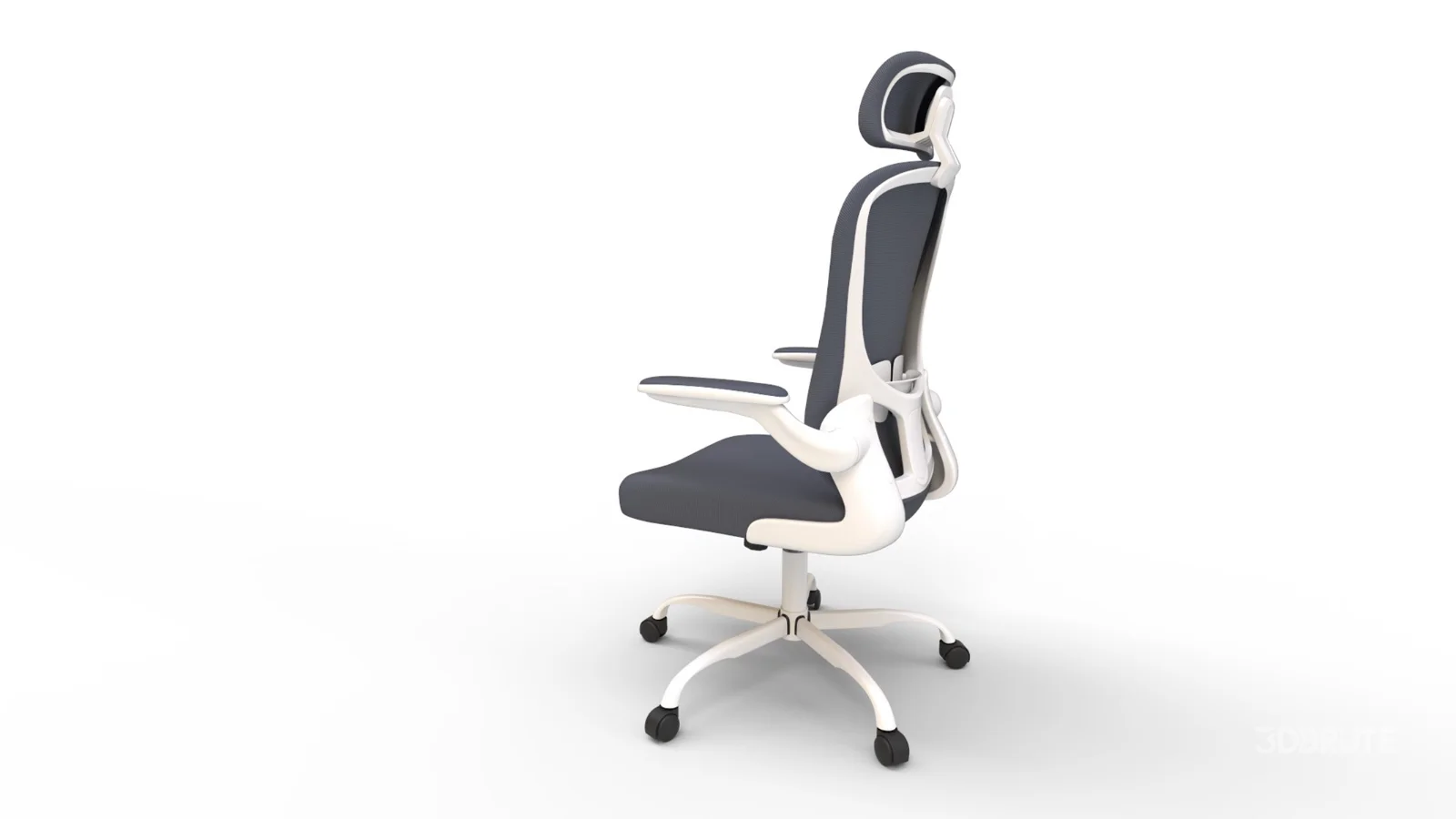 aveza office medium back chair mesh and fabric-dark grey Image 4