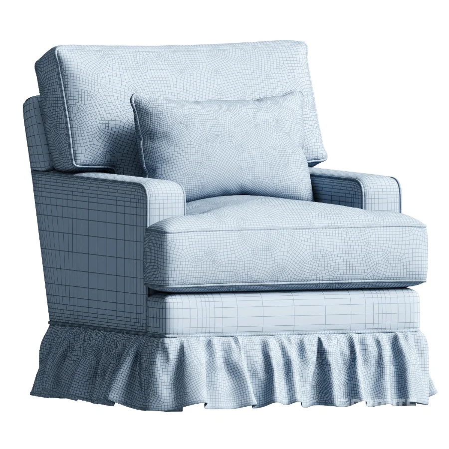 Westbury Ruffle Swivel Glider Image 1