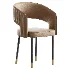 Casual Ventilated Back Arm Chair with Upholstered Armrest - Thumbnail 6