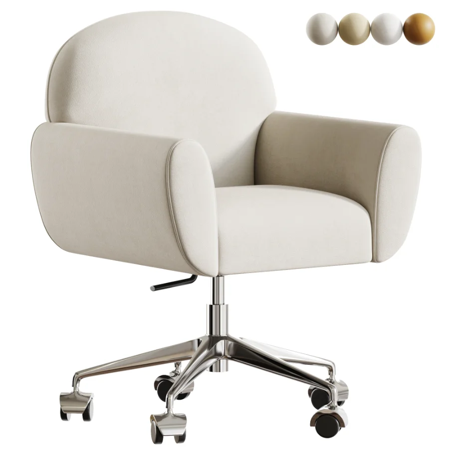 Chrome Office Chair Image 1