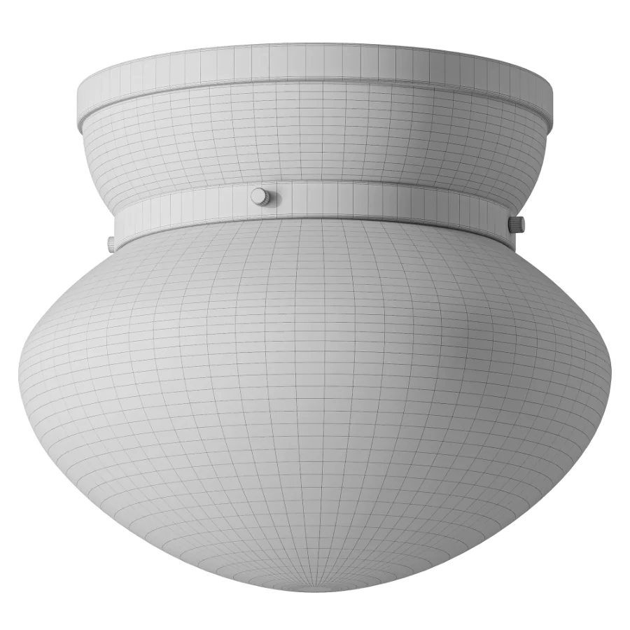 Piper Flush Mount 12 Satin Brass and Aquaverde Image 3