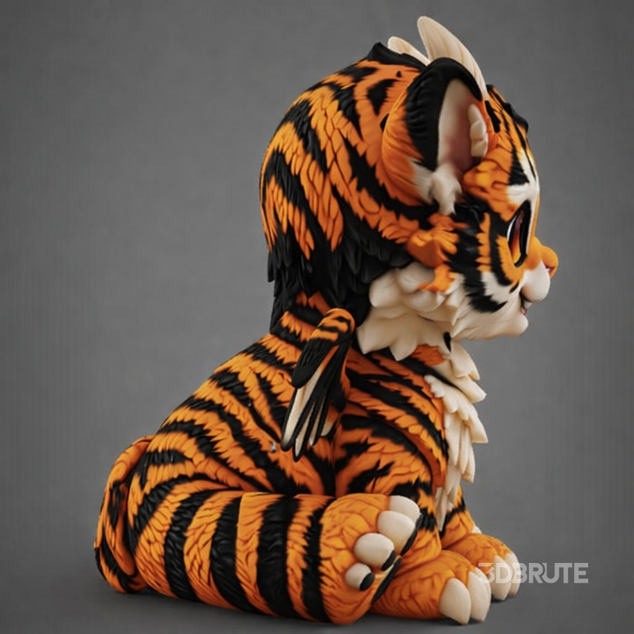 Cute Baby Tiger Dragon Image 5
