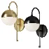 Powell Wall Sconce with Hooded White Globe - Thumbnail 1