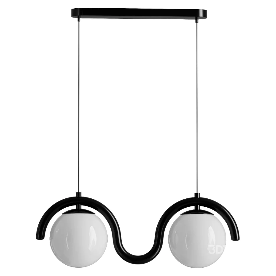 Lenox Linear Ball Pendant Lamp 2 heads Image 2