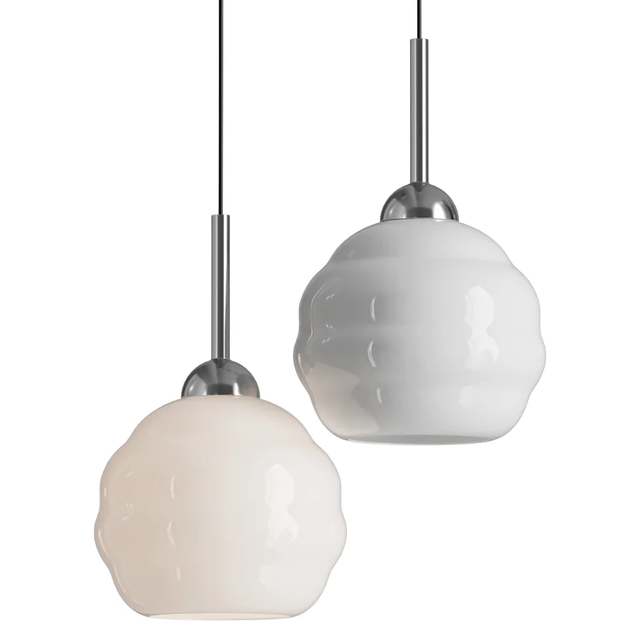 Mallew Vintage Glass Pendant Light Image 1