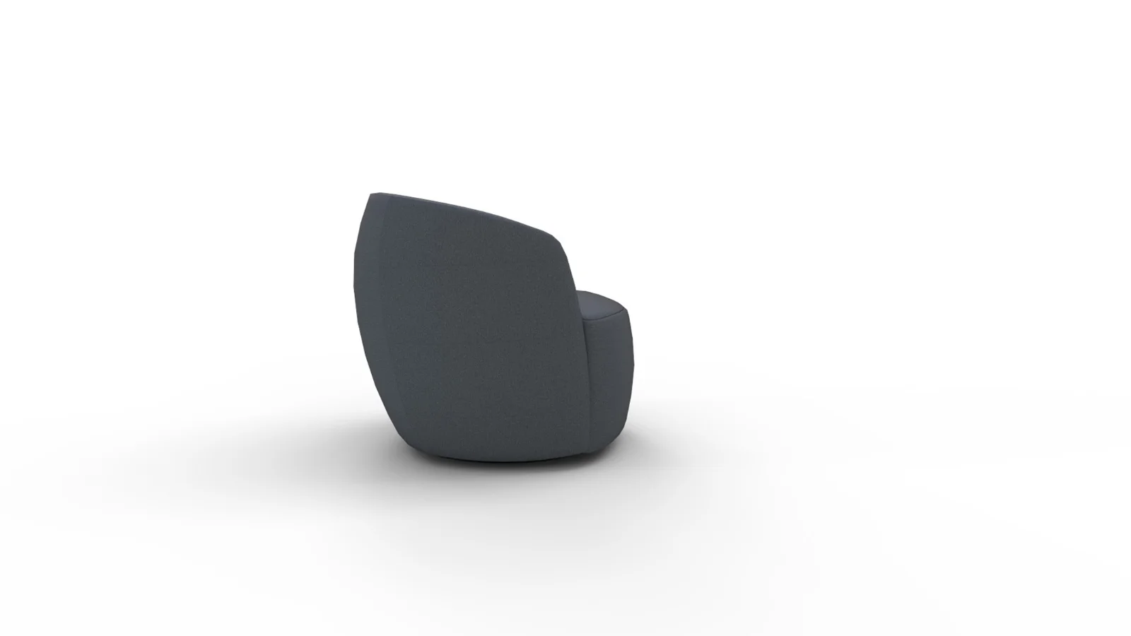 Tub Swivel Chair Navy Linen Image 5