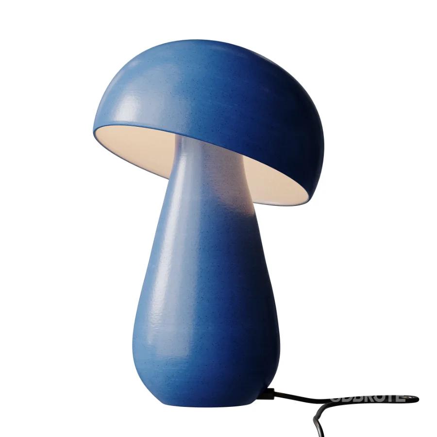 White Mushroom Table Lamp Image 4