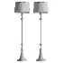 360 Lighting Karl Brushed Nickel Floor Lamp - Thumbnail 3