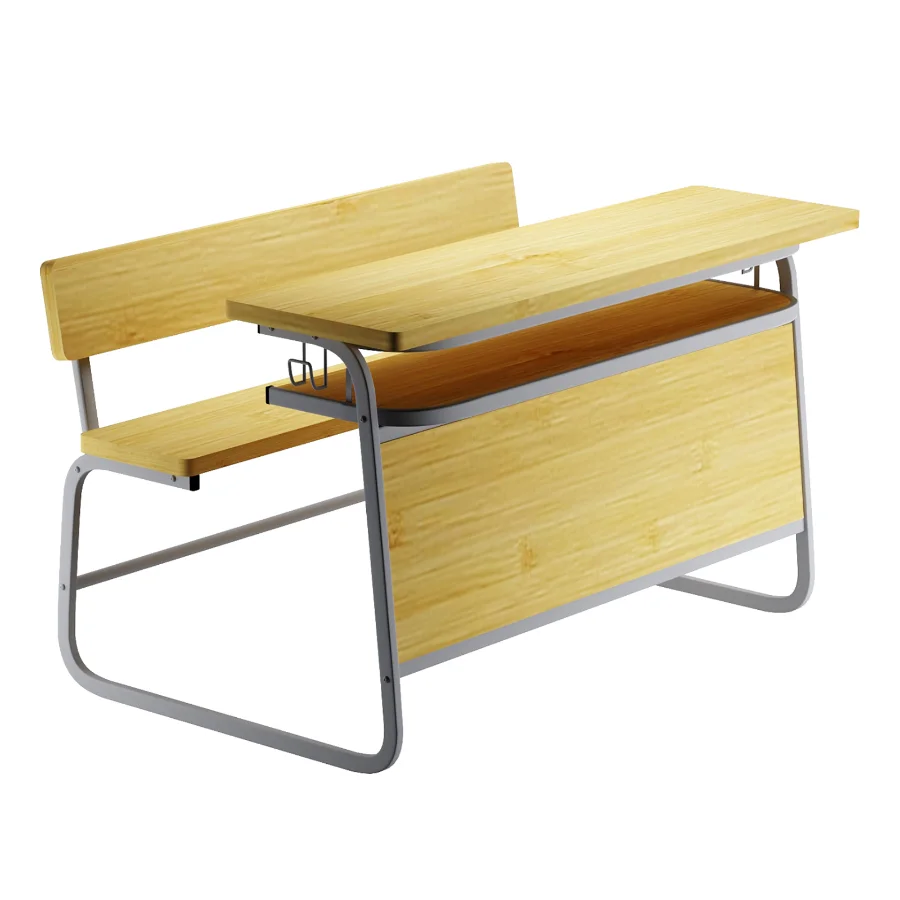 WK22 One piece long desk and chair Image 3
