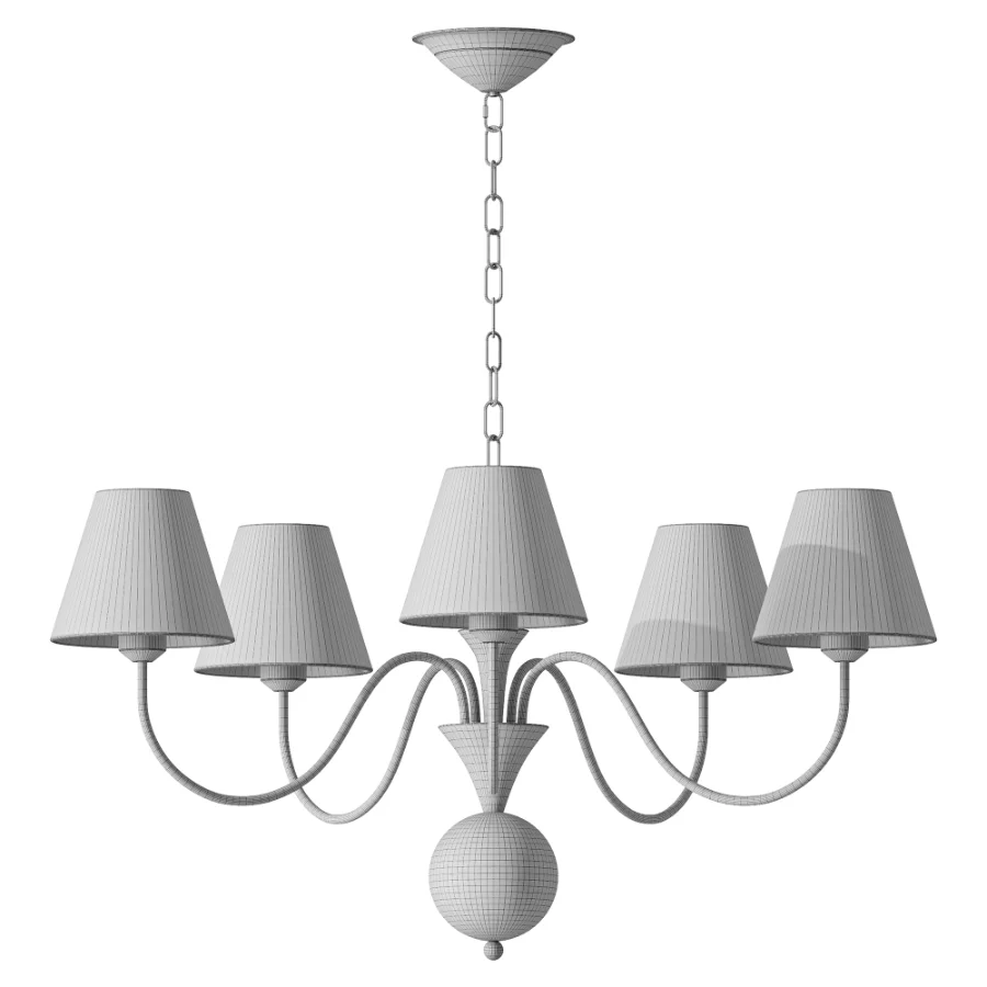 Micahell Capiz Shell Branch Chandelier 5 heads Image 3