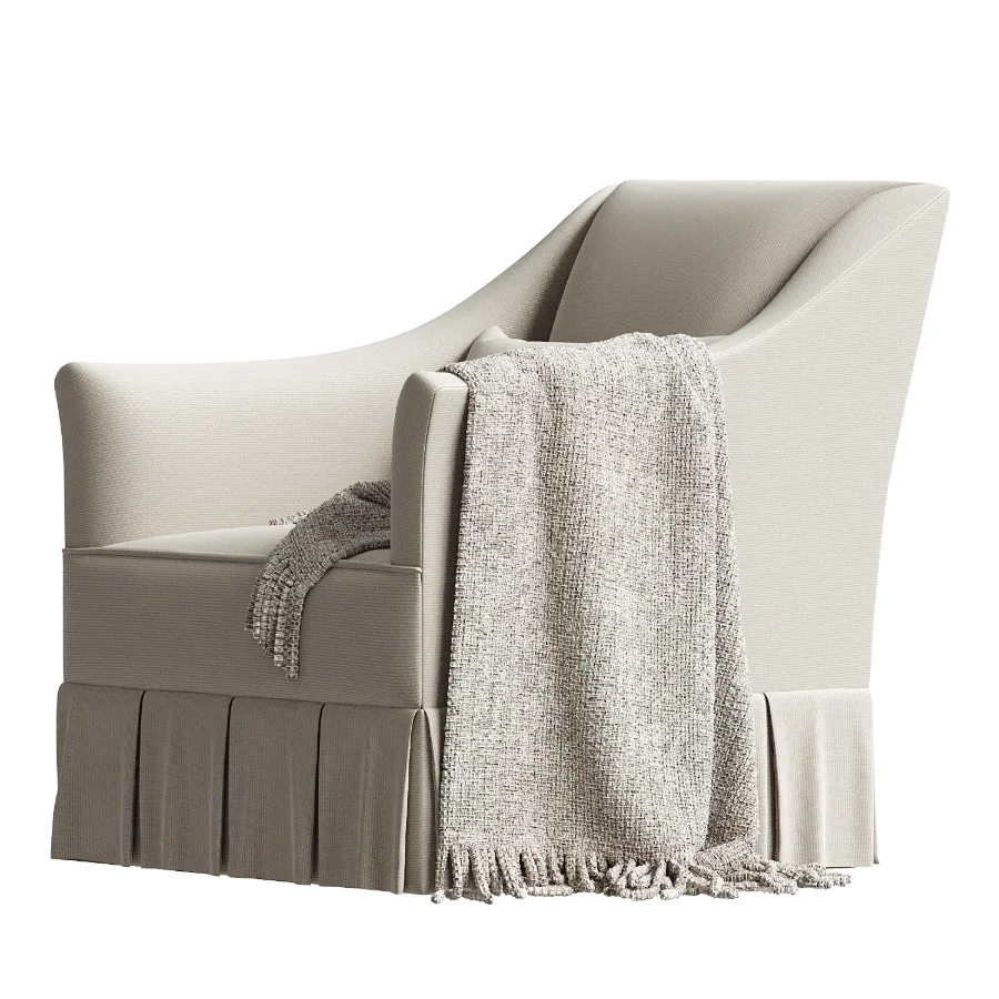 Wembley Box Pleat Skirt Chair Image 1