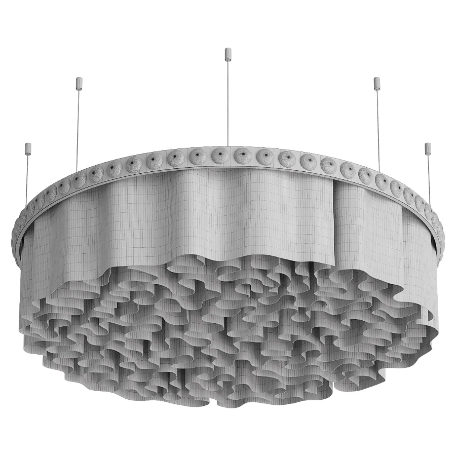 Ivory Wave Chandelier Image 3