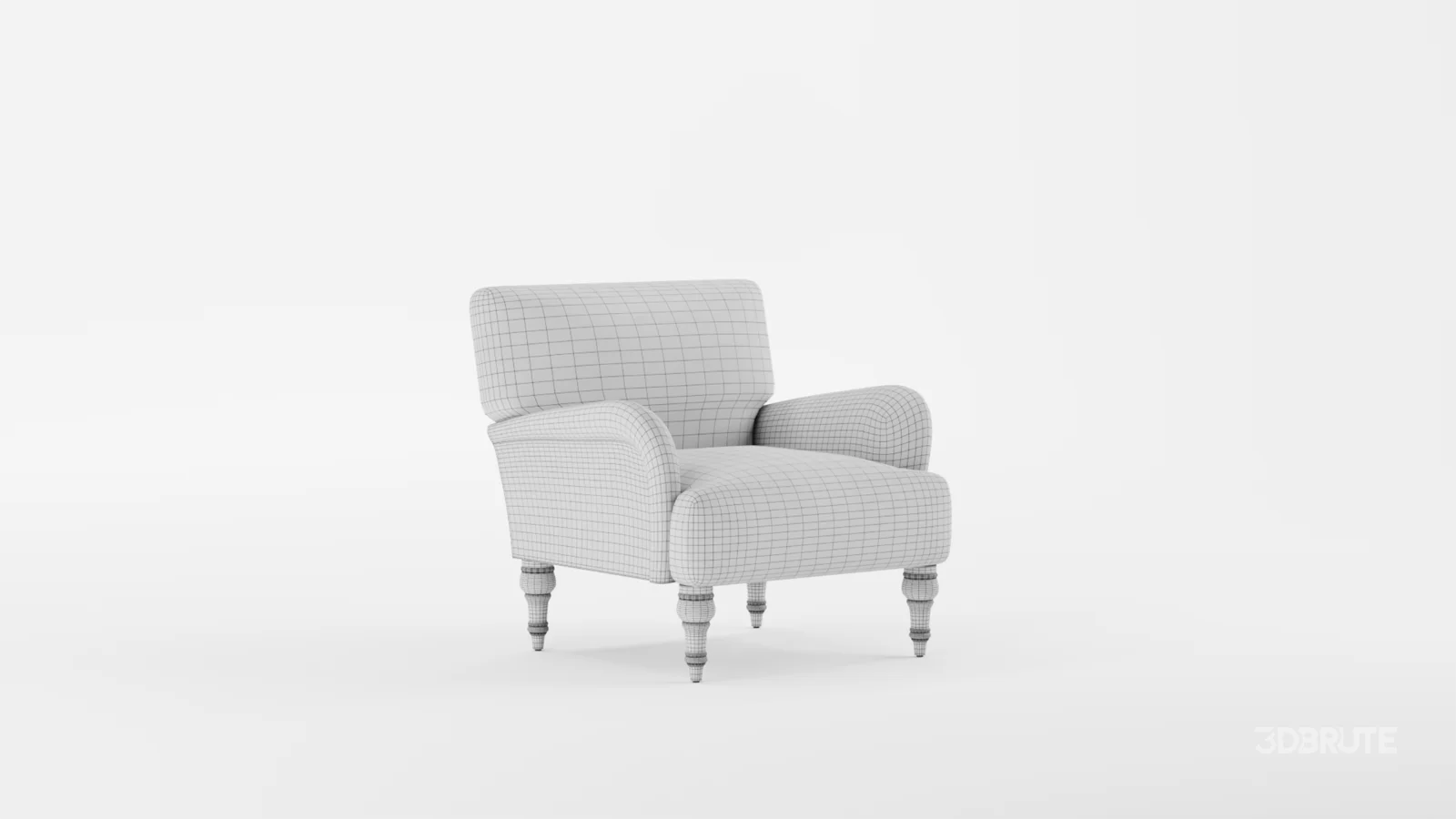 Traditional Accent Chair Denim Linen Image 10