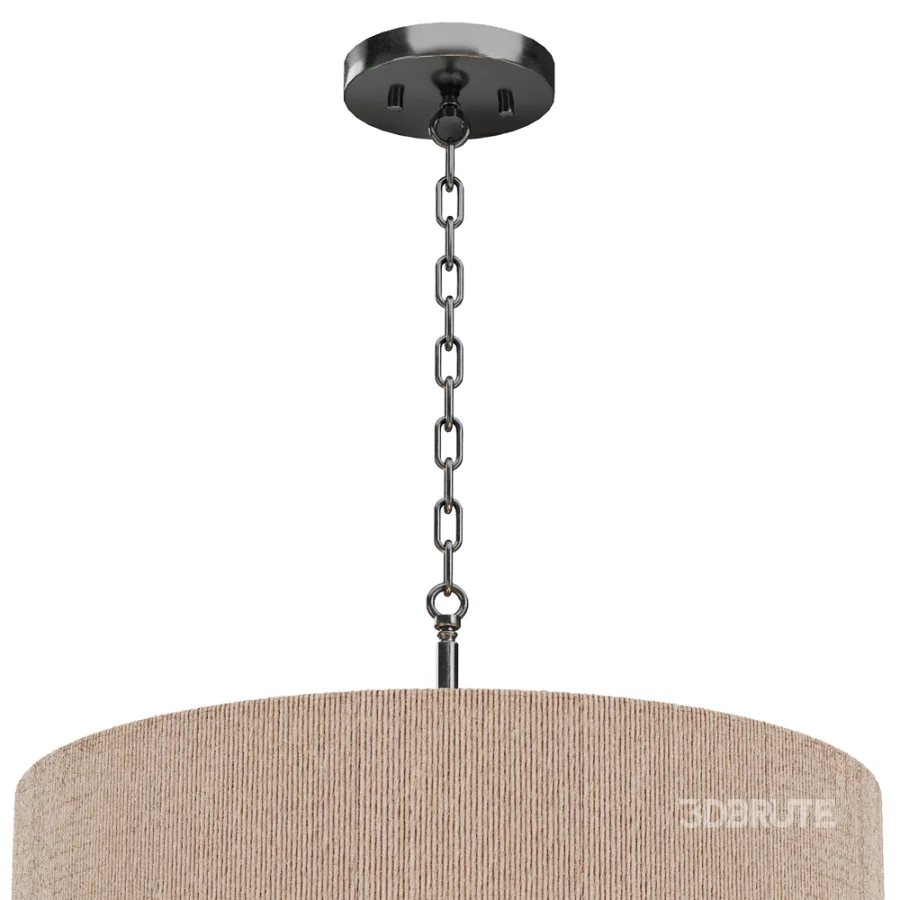 Kalini Double Drum Convertible Chandelier Image 2