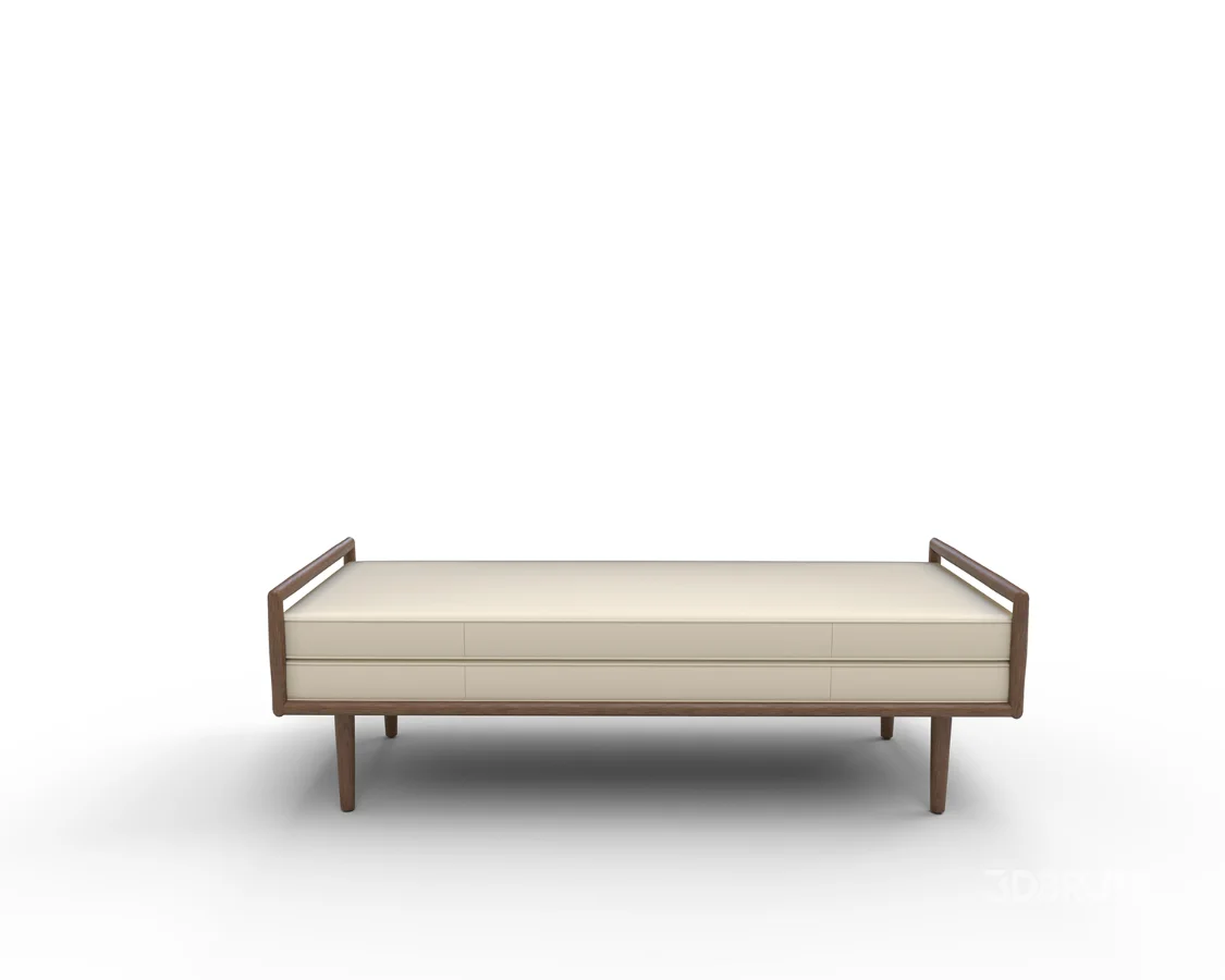 West Elm Nico Leather Bench Image 4