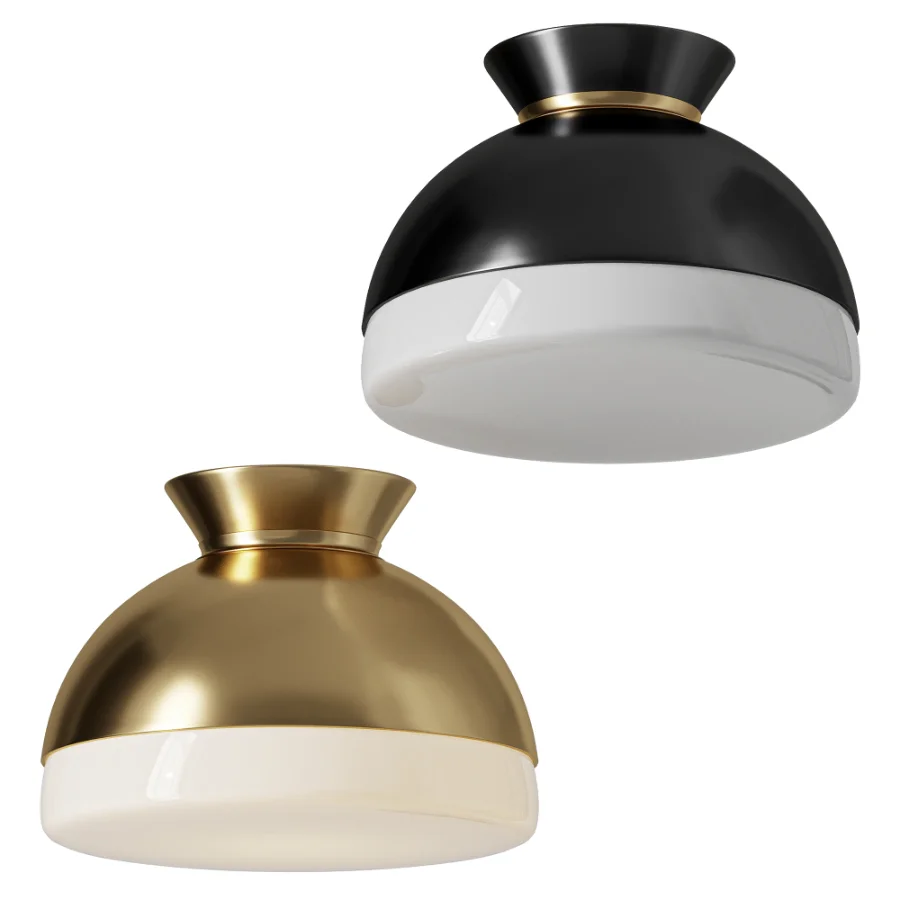 Elody Medium Flush Mount 15 Brass Image 1