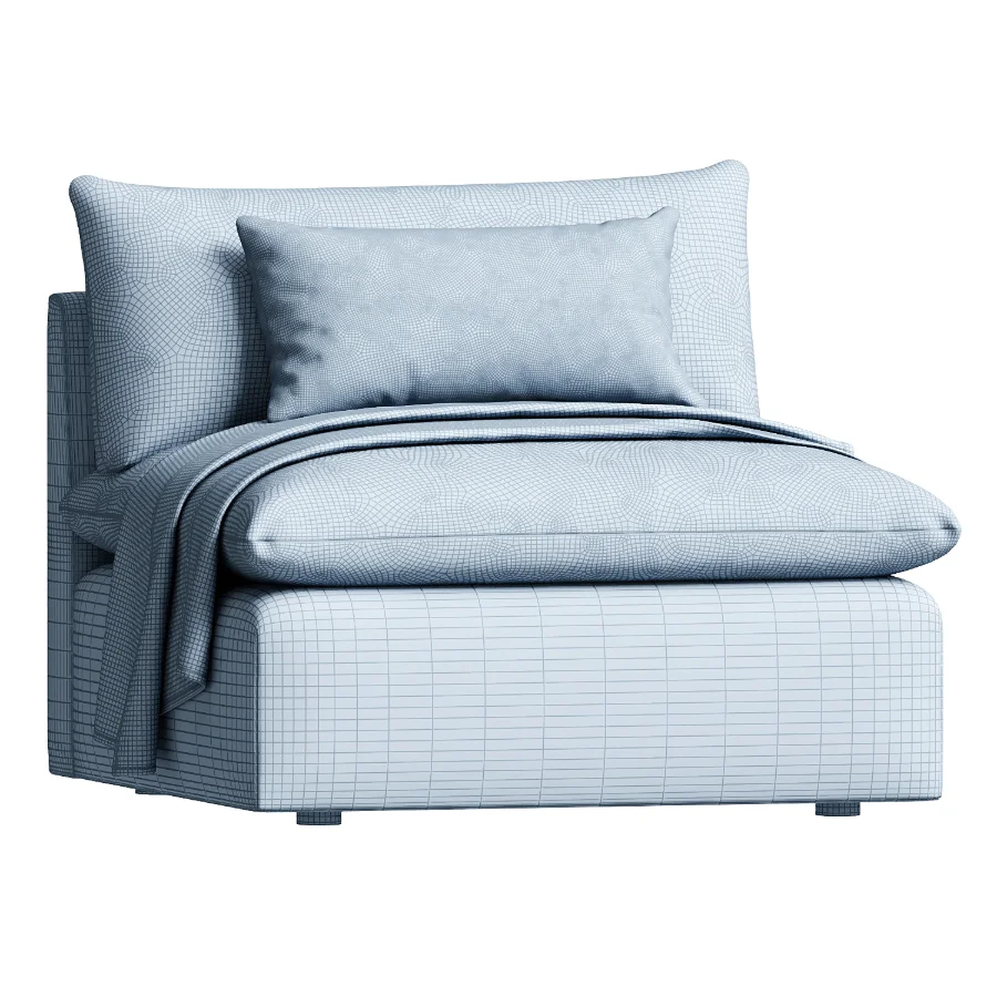 Annabella Armless Chair Image 3