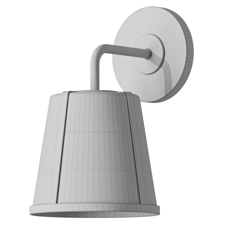 Hoyt Vanity Wall Sconce Polished Nickel with Opal Glass Image 2