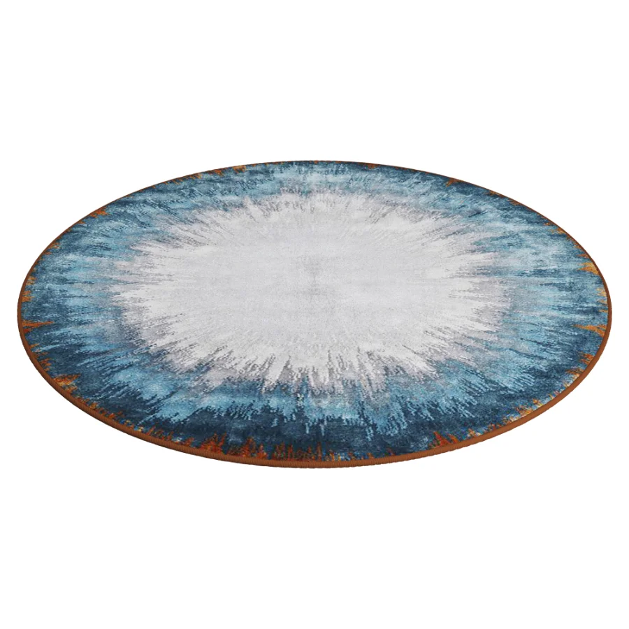 GD Blue Eclips Round Rug Image 2