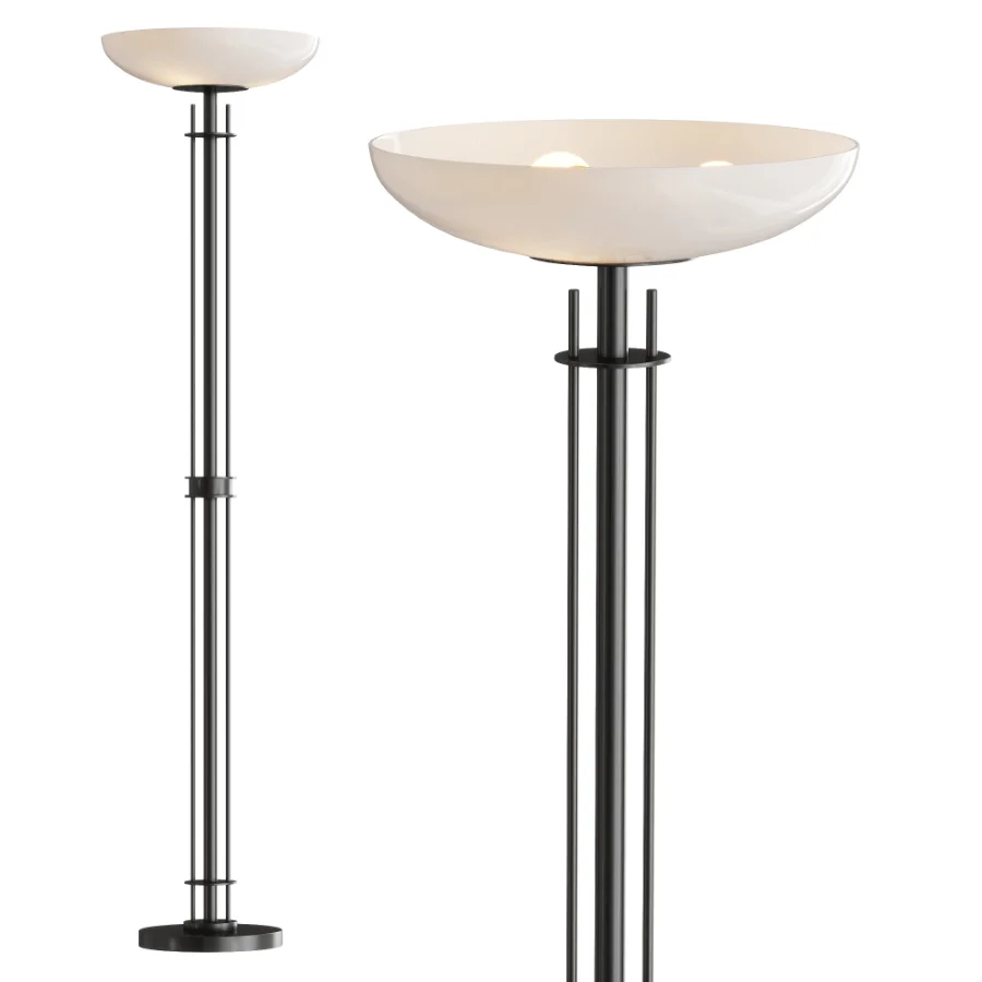 Possini Euro Linear Light Blaster Torchiere Lamp Image 1