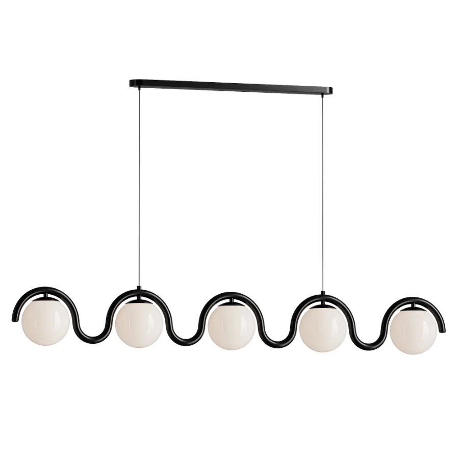 Lenox Linear Ball Pendant Lamp 5 heads Image 2