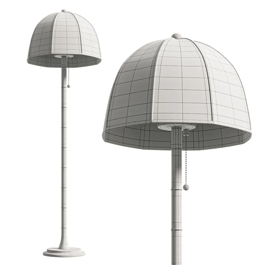 Bates Bamboo Style Floor Lamp by Jake Arnold Image 2