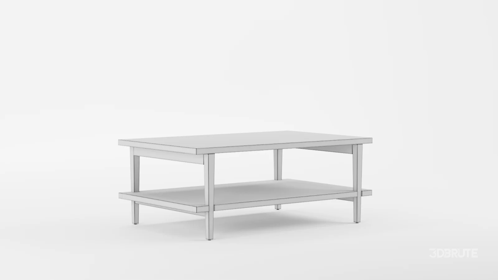 Coffee Table with Shelf Image 10
