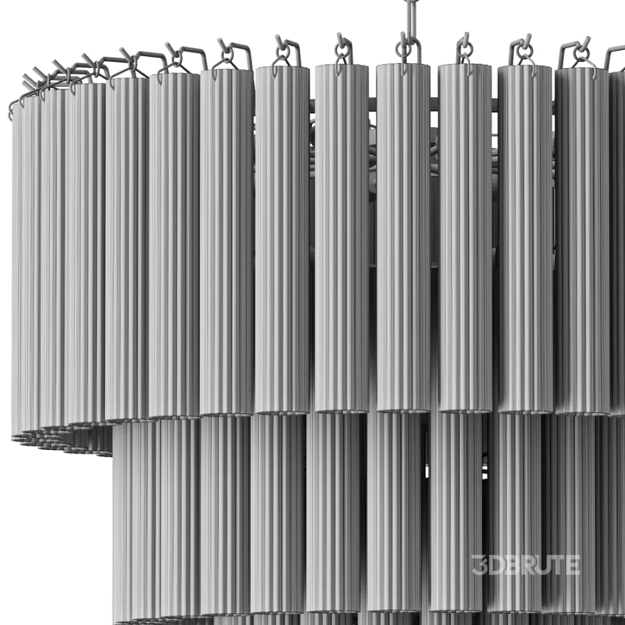 Large Janae chandelier made of glass Westwing Collection Image 5