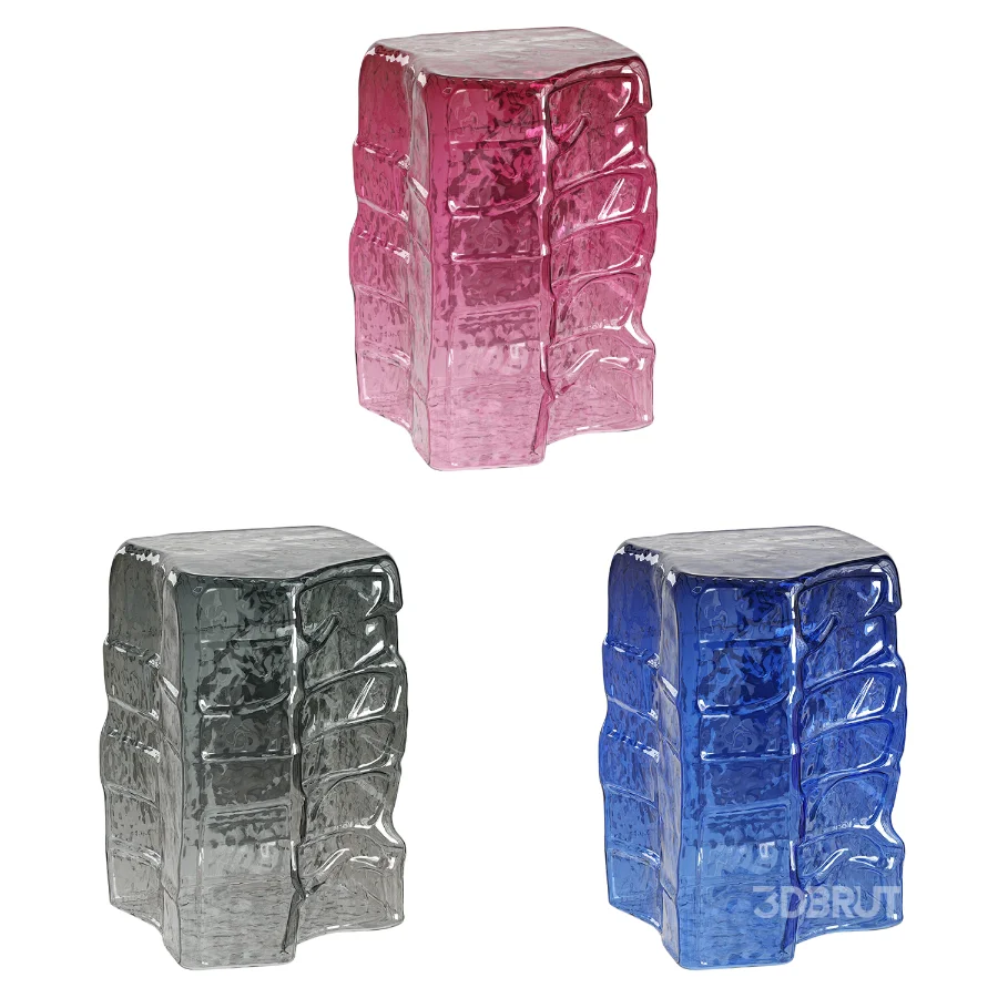 Murano blown glass side table Image 3
