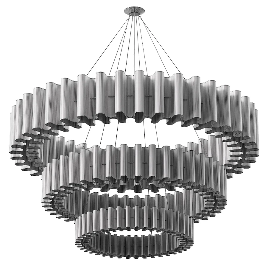 Chandelier Halo Bred Three Layer Image 3