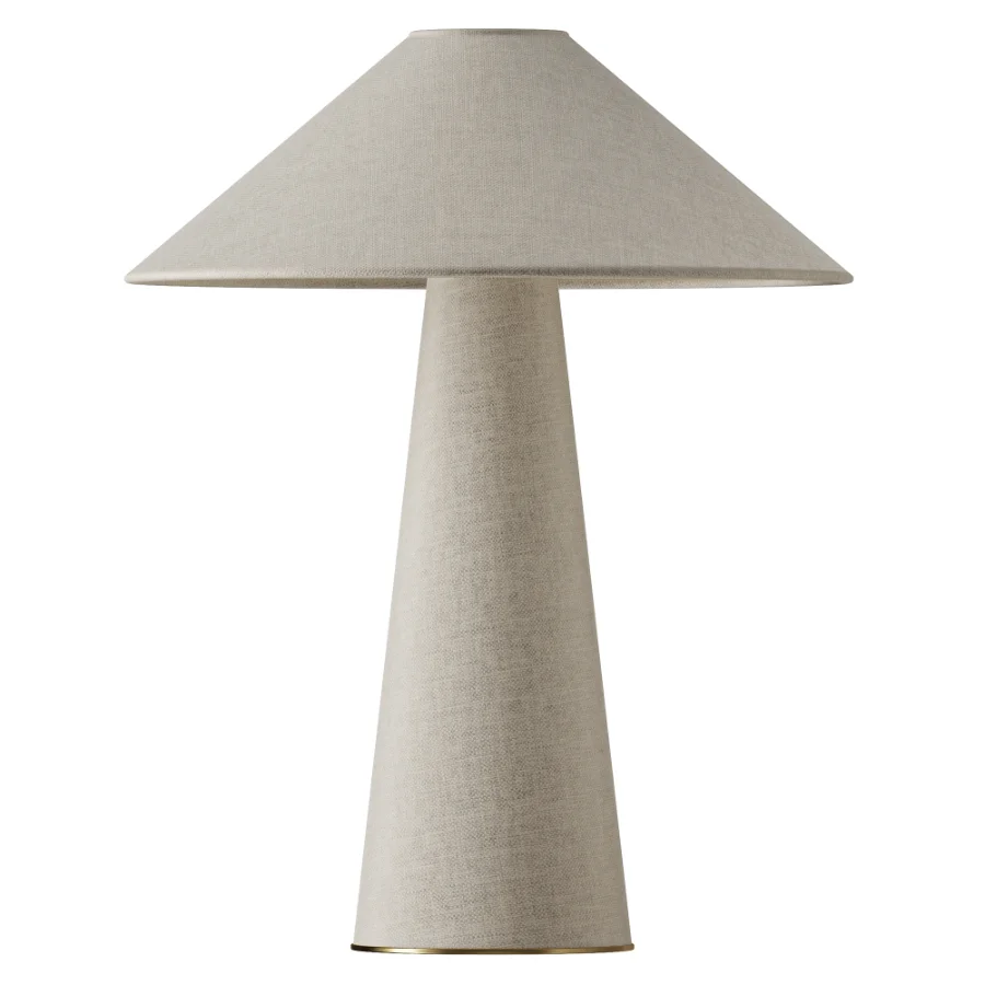 Large Ilena table lamp made of linen Image 2