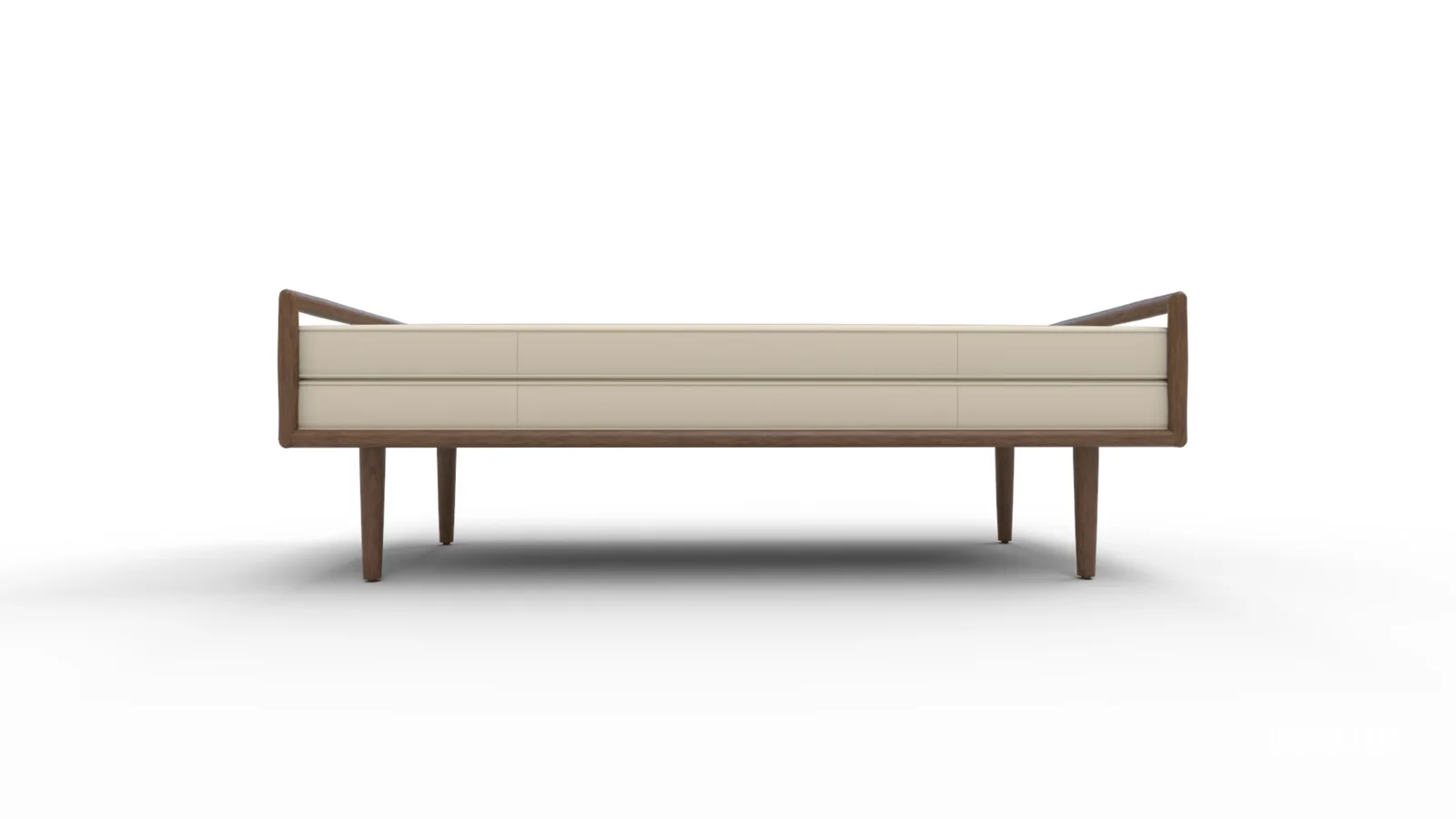 West Elm Nico Leather Bench Image 7