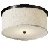 Wells Flush Mount 16 Matte Black - Thumbnail 1
