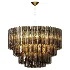 Murano Glass Cylinder Chandelier Fumato EL152 - Thumbnail 2