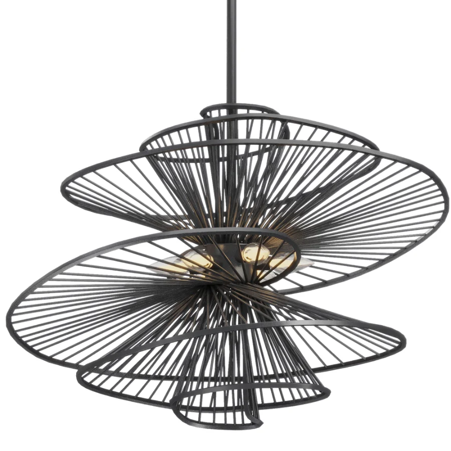 Ribbon Swirl Chandelier Image 4