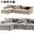 Morell 4 Piece Upholstered Modular Sofa - Thumbnail 4