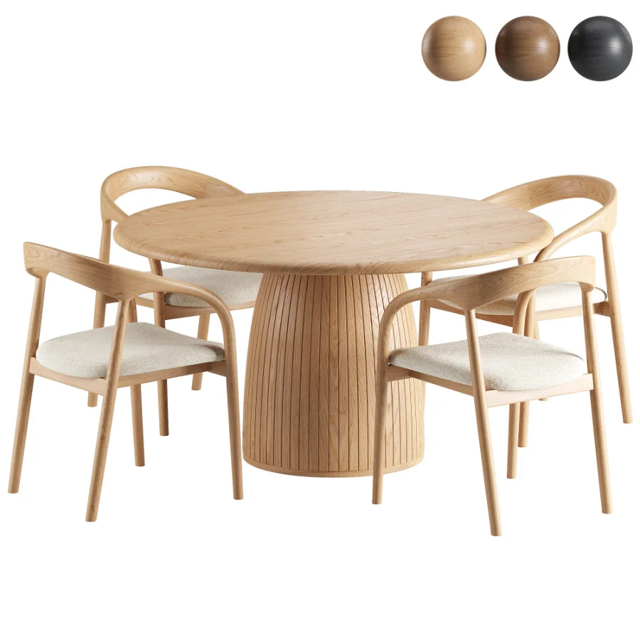 Camille Armchair Nelly Table Image 2