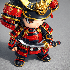 Chibi Samurai Warrior – Stylized Japanese Armor - Thumbnail 9
