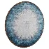 GD Blue Eclips Round Rug - Thumbnail 1