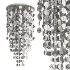 Verner Panton Fun Mother of Pearl Cascade Chandelier Denmark 1960s - Thumbnail 4