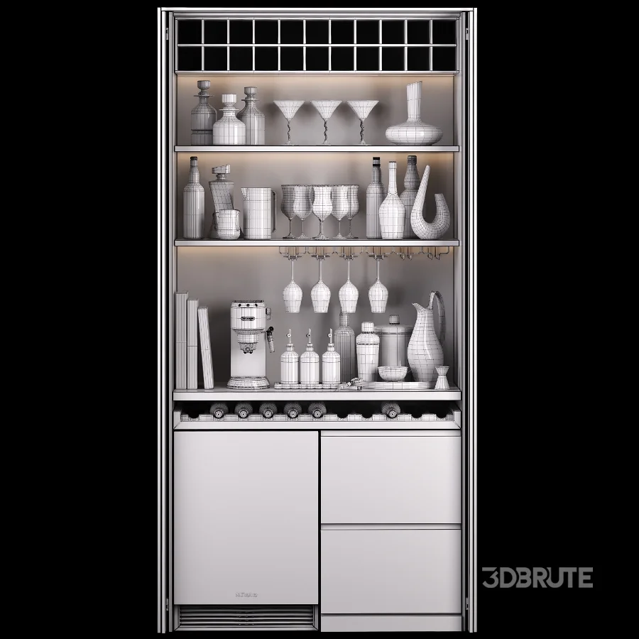 Hidden built in cabinet coffee bar3 Image 3