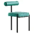 Glam Style Upholstered Dining Chair - Thumbnail 3