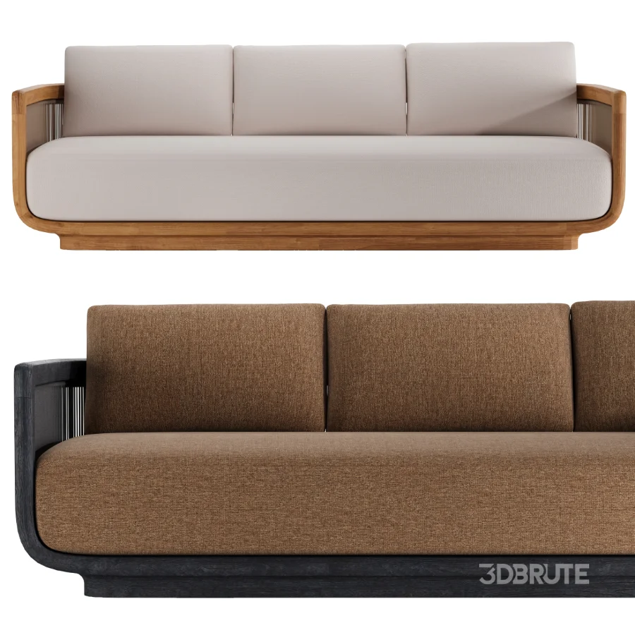 RH Brera Teak Sofa Image 2