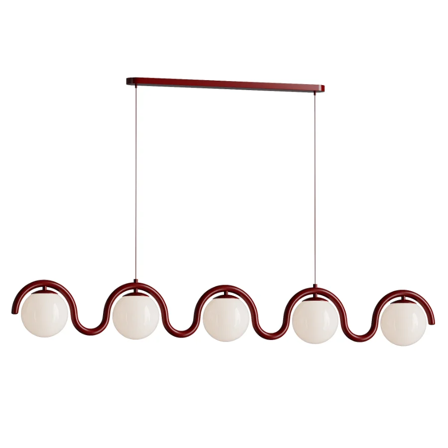 Lenox Linear Ball Pendant Lamp 5 heads Image 1