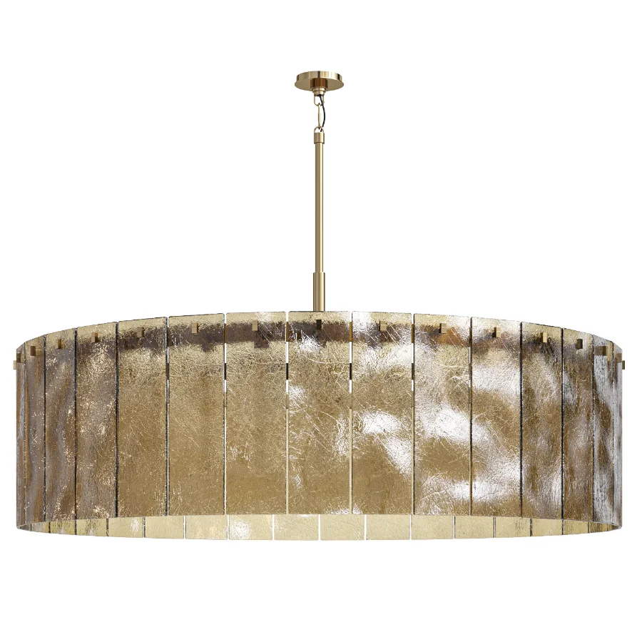 Calamette Modern Glass Round Chandelier Image 2