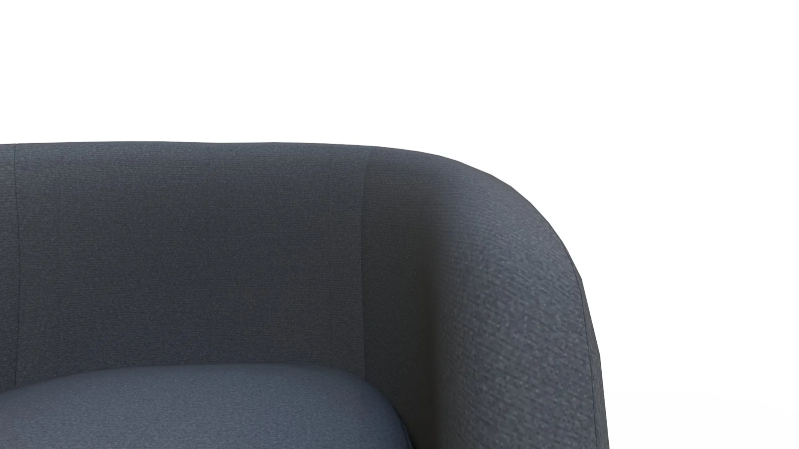 Tub Swivel Chair Navy Linen Image 1
