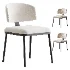 Contemporary Ink Steel Arm Chair - Thumbnail 1