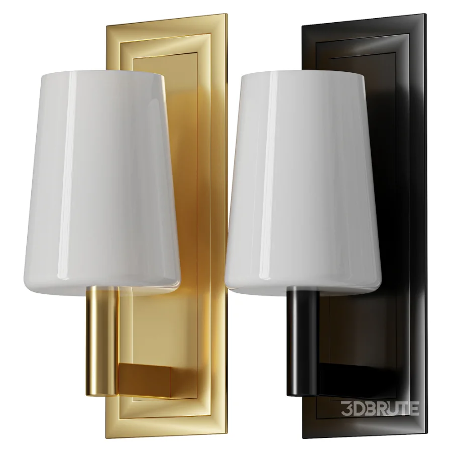 Fyn Wall Sconce 12 Aged Brass with Opal Glass Image 3